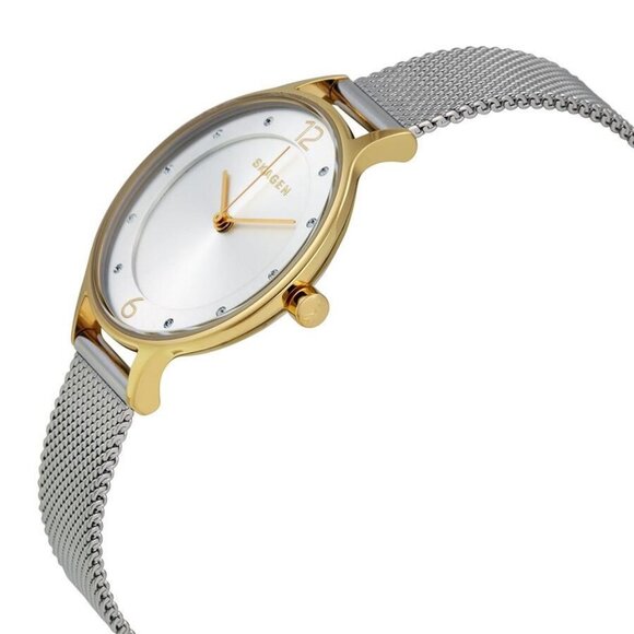 NWT Authentic Skagen Anita Silver Dial Women's Watch - Picture 2 of 3
